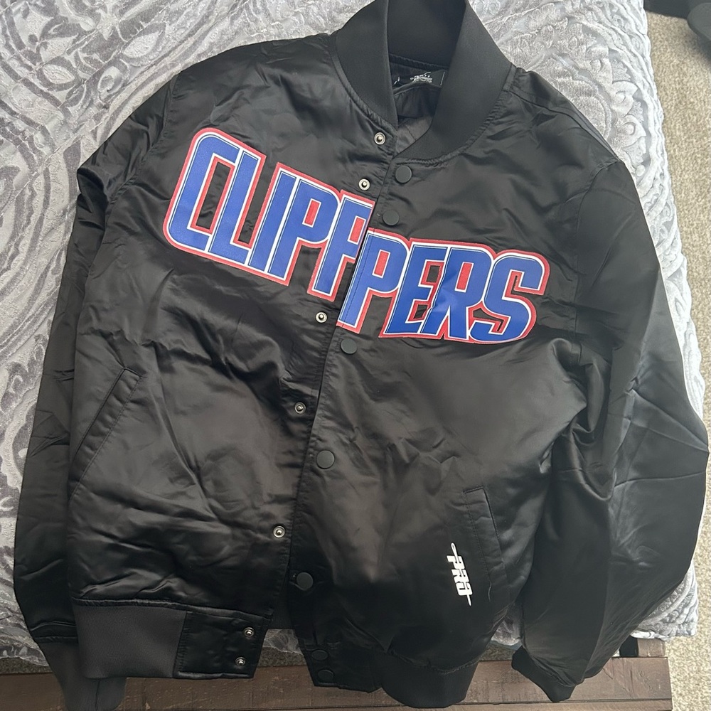 NBA LOS ANGELES CLIPPERS WORDMARK MEN'S SATIN JACKET